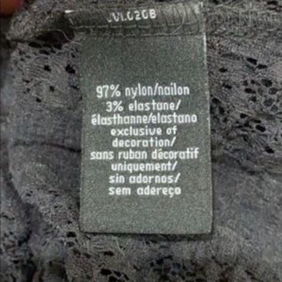 Calvin Klein Jeans black one sleeve lace t… - Picture 6 of 6